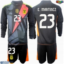 Otroški Nogometni dresi Argentina Emiliano Martinez #23 Vratar Domači Copa America 2024 Dolgi Rokav (+ Kratke hlače)